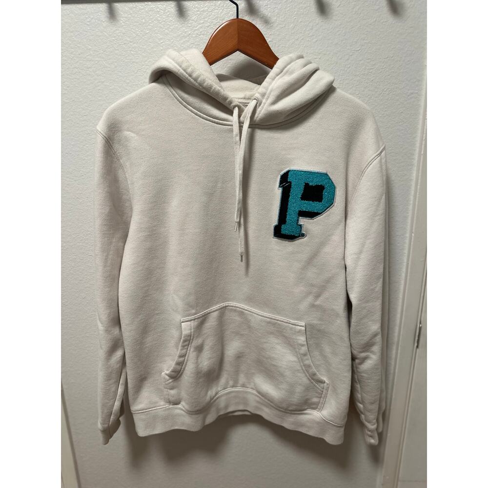 Portland Gear soft-blend "P" hoodie in Cream, Size Medium.
